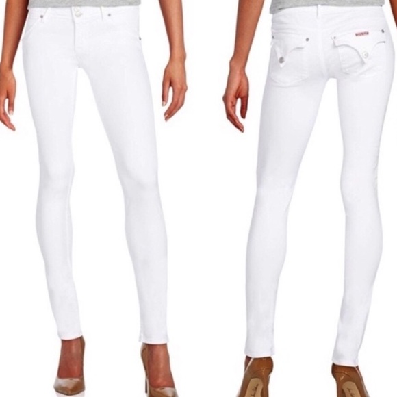 hudson white skinny jeans